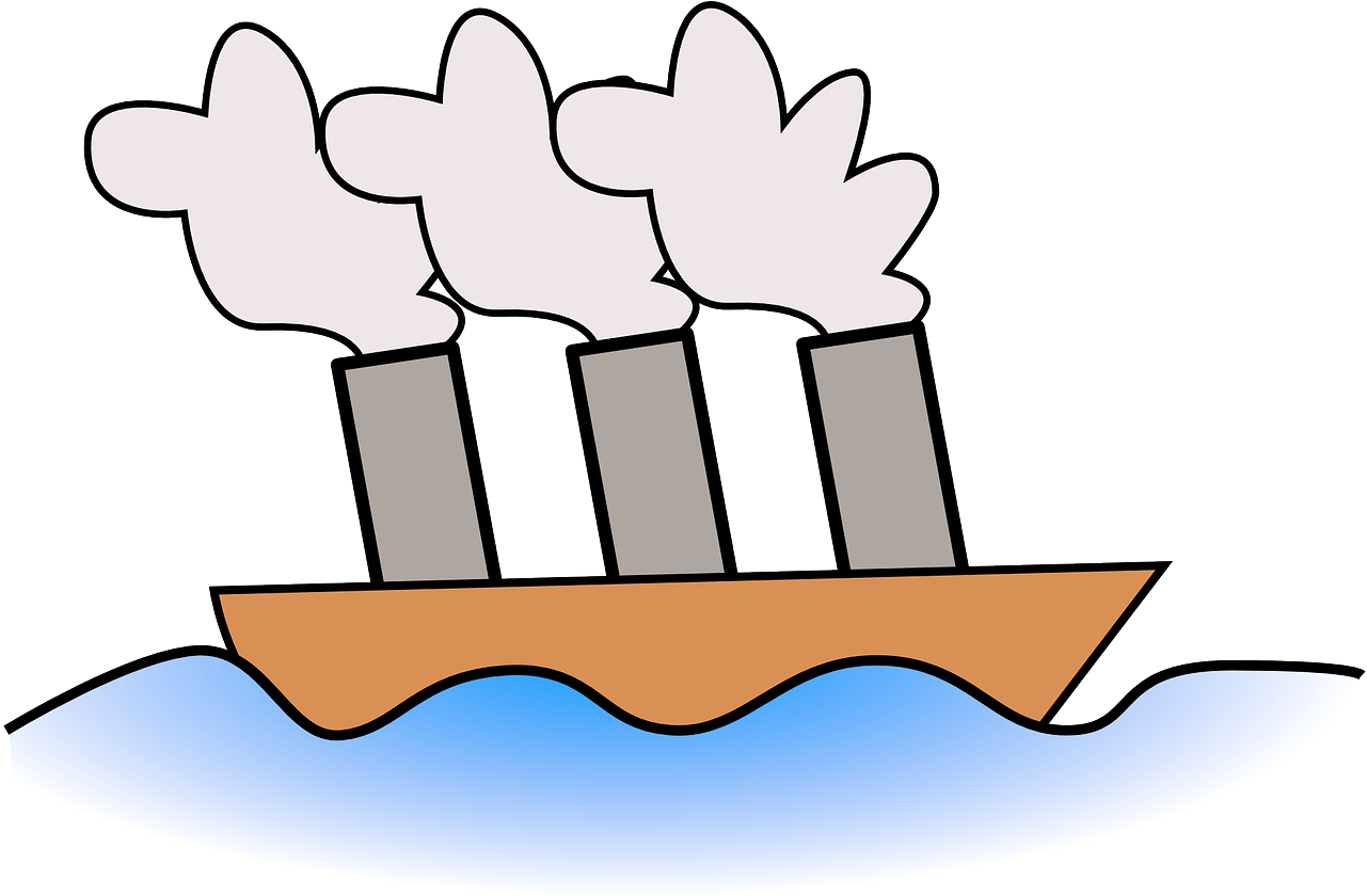 Clip Art Steam Boat (1280x1204)
