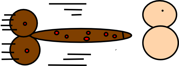 Rocketship Clipart - Circle (600x222)