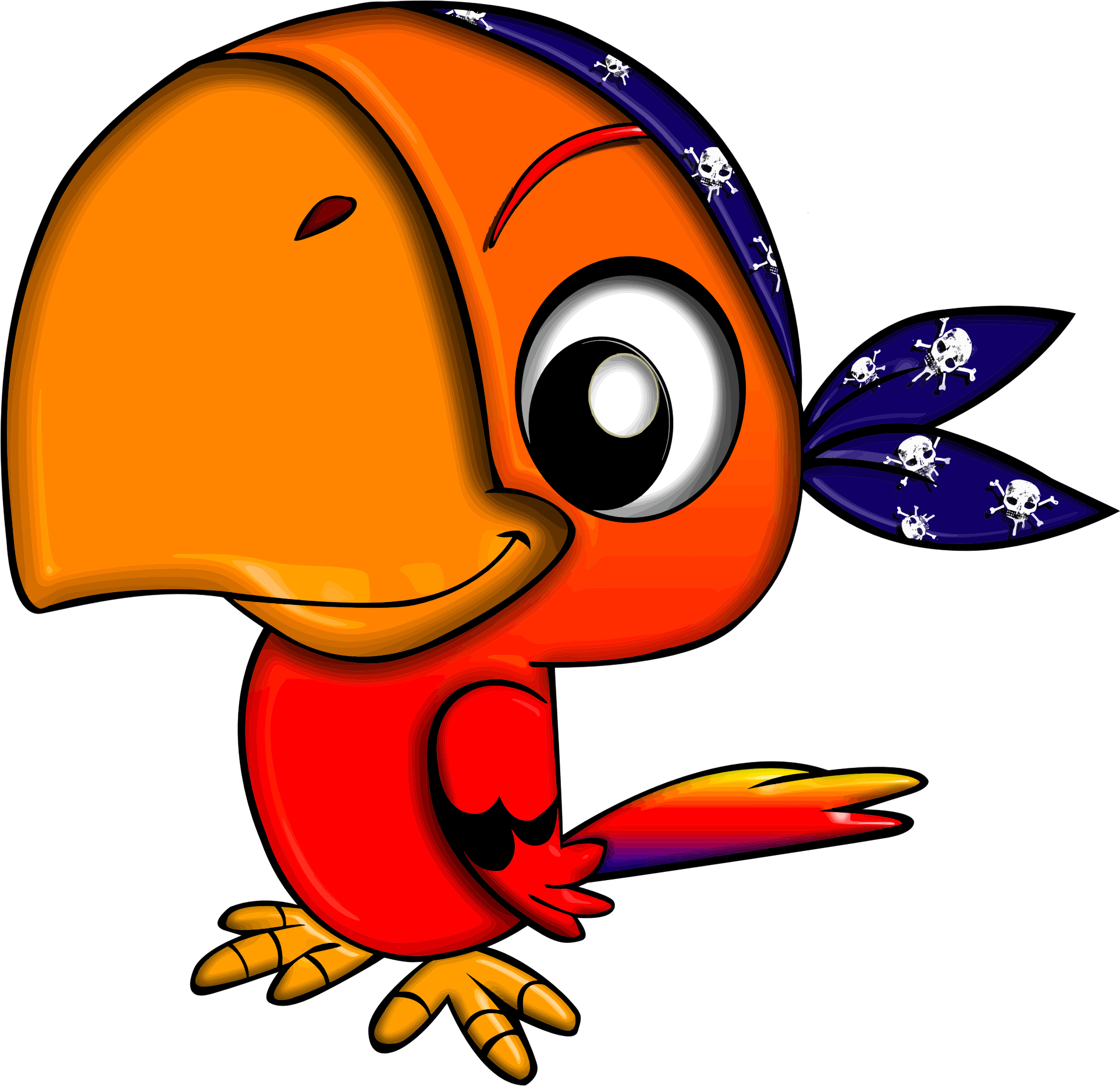 More From My Site - Pirate Parrot Clip Art (1925x1867)