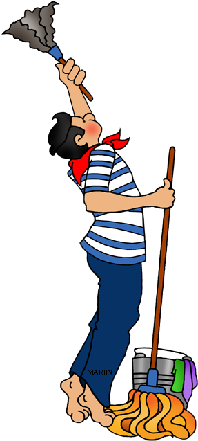 Sailor Cleaning - Clip Arts For Cleaning (313x648)