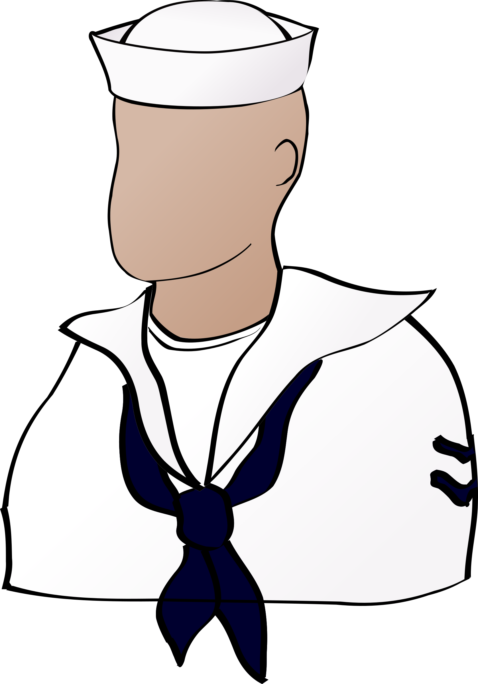 Big Image - Sailor Clip Art (1677x2400)