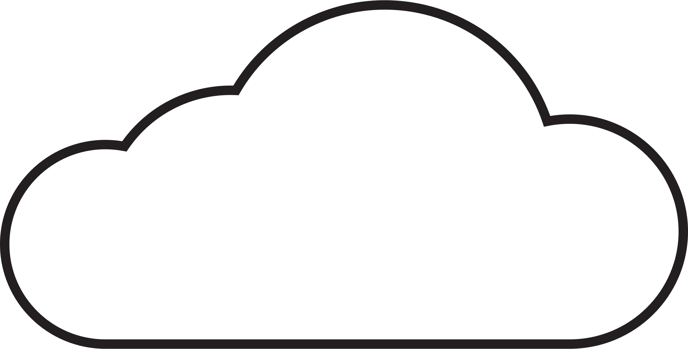 Cloud Clip Art - Cloudy Forecast (2400x1218)