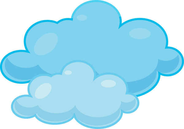Cloud Clip Art Cloud Clipart Free - Blue Clouds Clip Art (600x422)