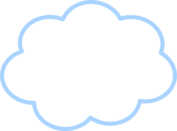Blue Cloud Md - Cloud Icon Png Transparent (600x442)