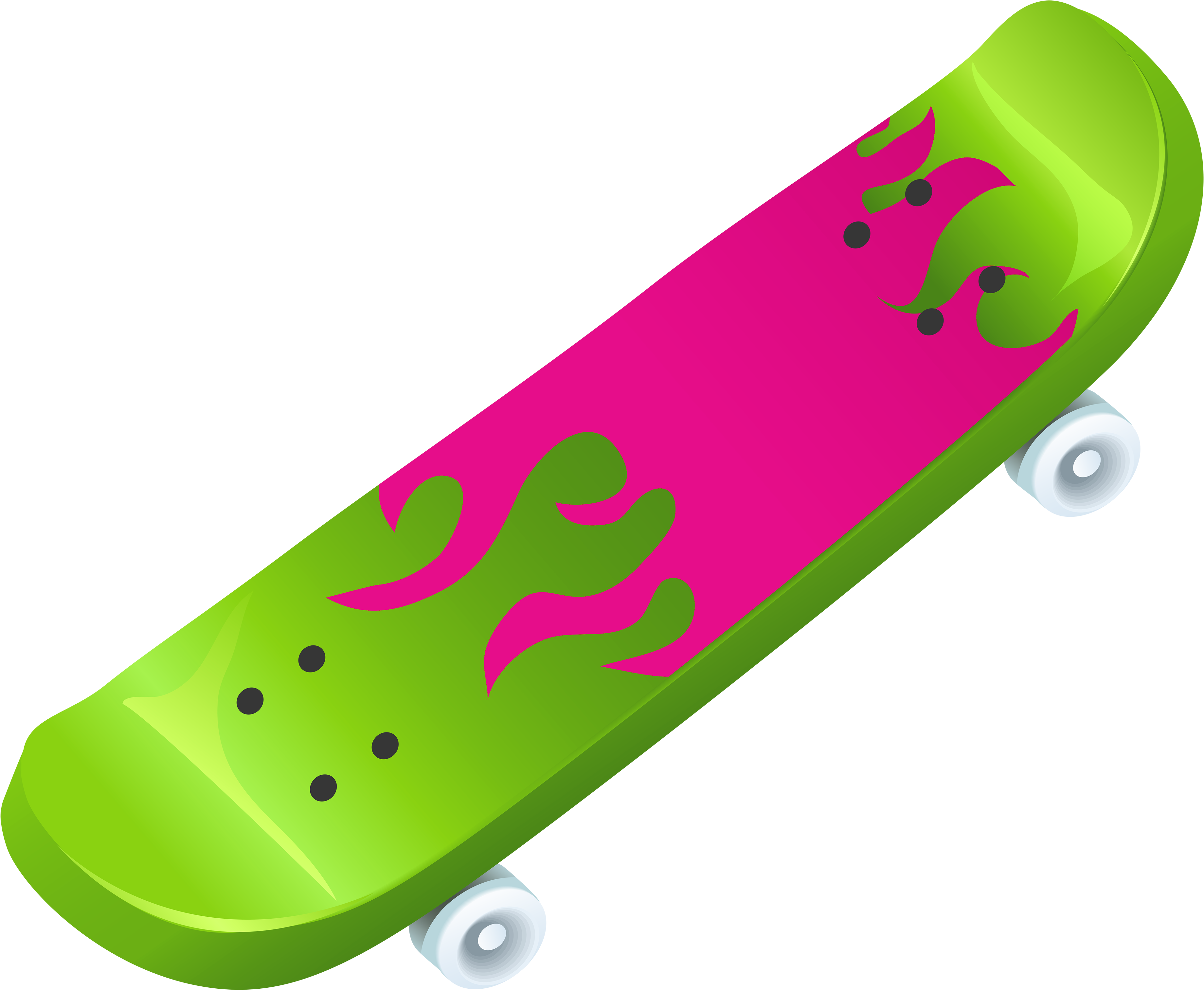 Image Of Skateboard Clipart 8 Skateboard 2 Clip Art - Toothbrush (3840x3191)