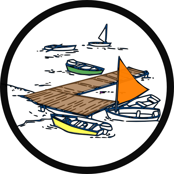 Boat Dock 2 Clip Art - Clip Art (600x600)