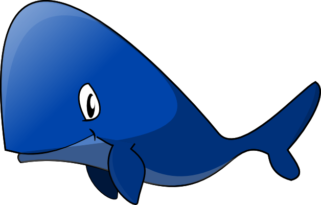 Whale Clip Art - Blue Whale Clipart Png (628x401)