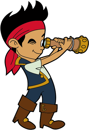Pirate Png - Jake And The Neverland Pirates Telescope (375x545)