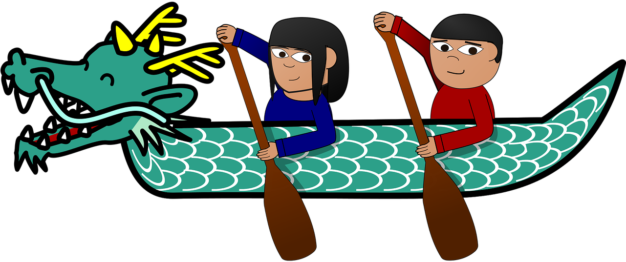 Dragon Boat Festival China Cartoon Holiday - Dragon Boat (1280x640)