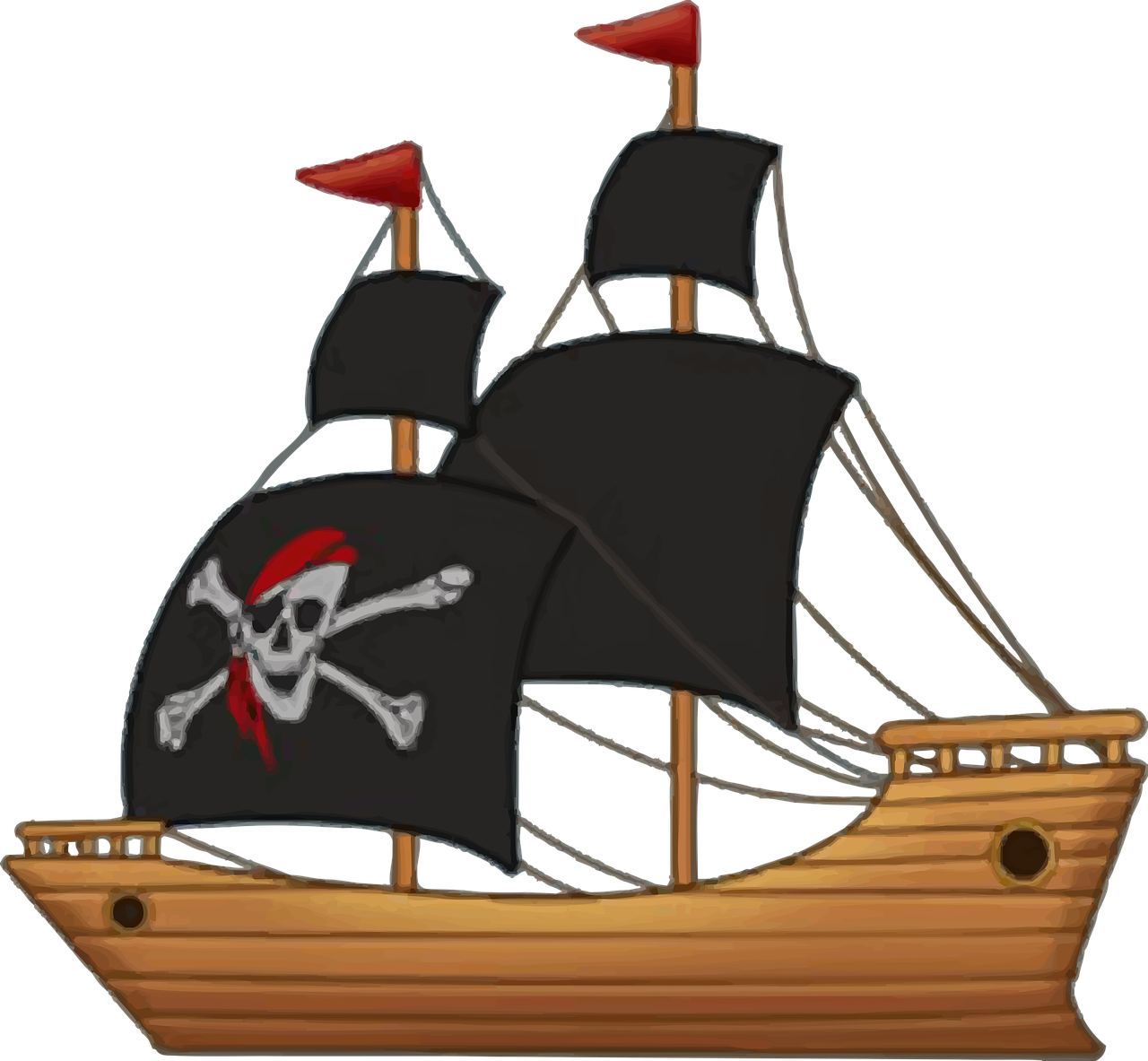 Ship Piracy Clip Art - Pirate Ship Clip Art (1280x1183)
