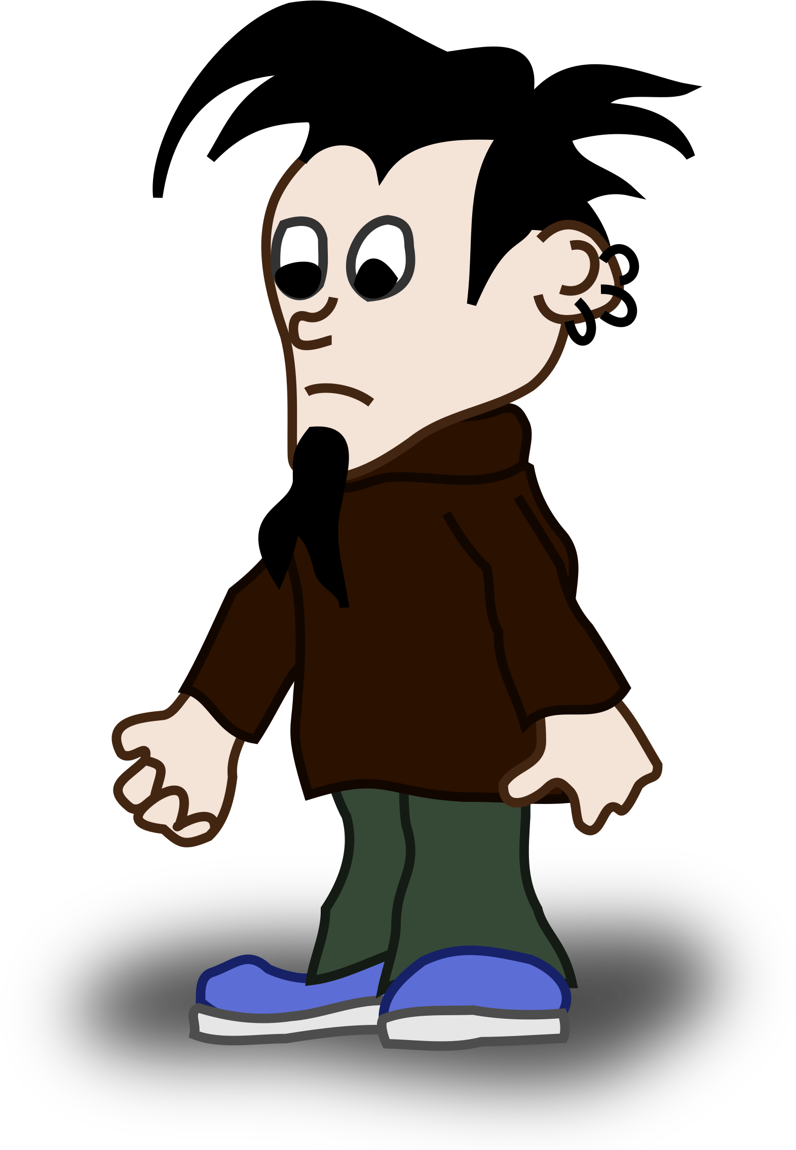 Emo Clipart Illustration - Comic Charecter Boy Png (2400x2400)