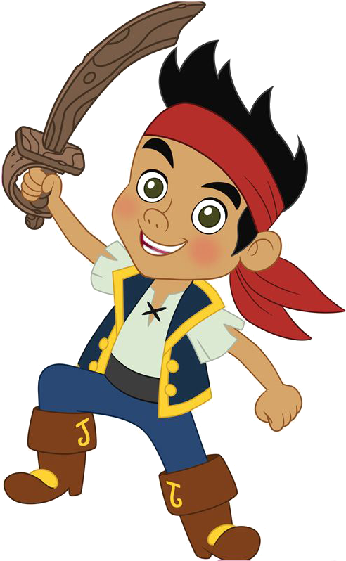 28 Collection Of Pirate Clipart Transparent - Jake El Pirata Personajes (500x802)