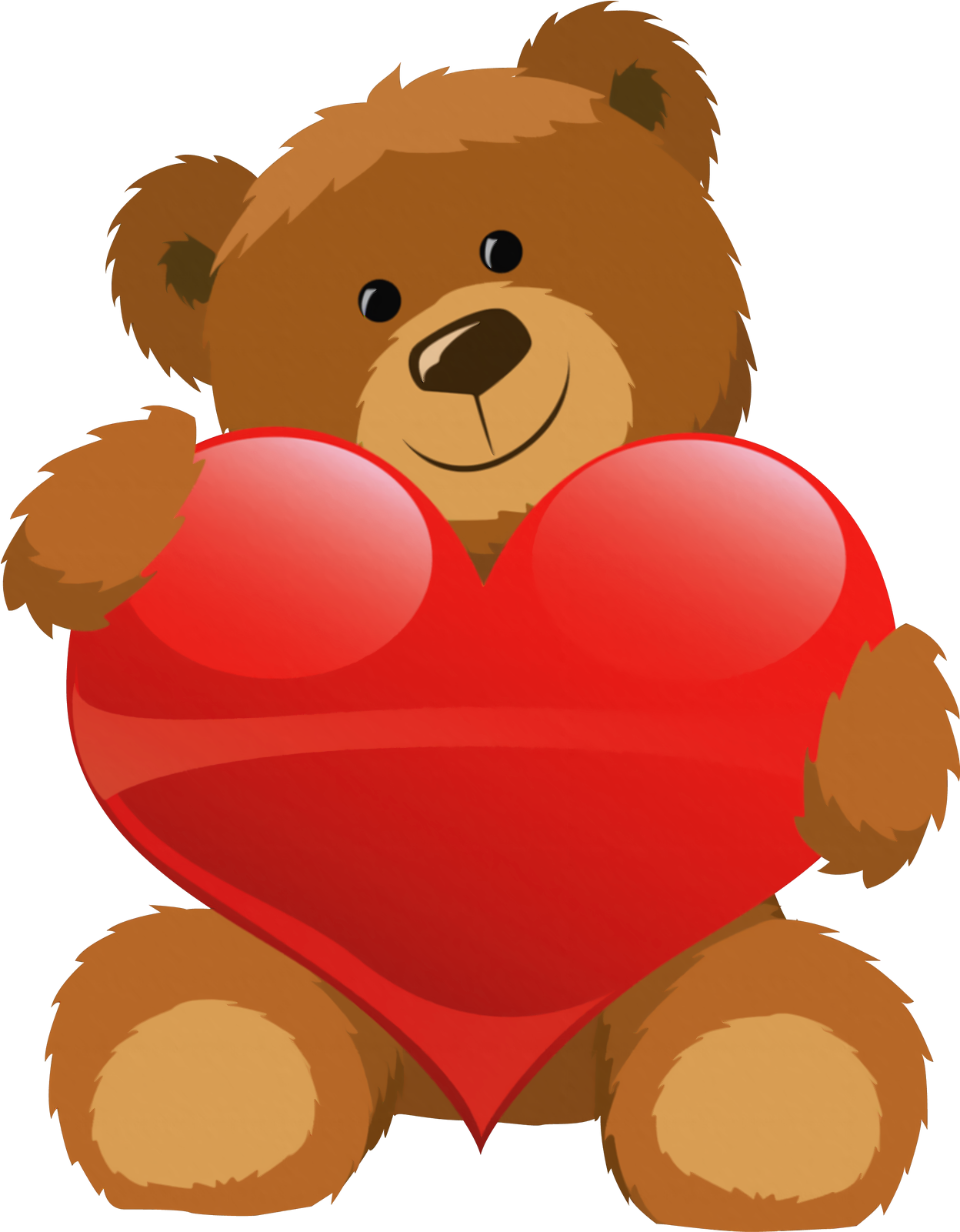Cute Bear With Heart Png Clipart Picture - Teddy Bear With Heart (1285x1632)