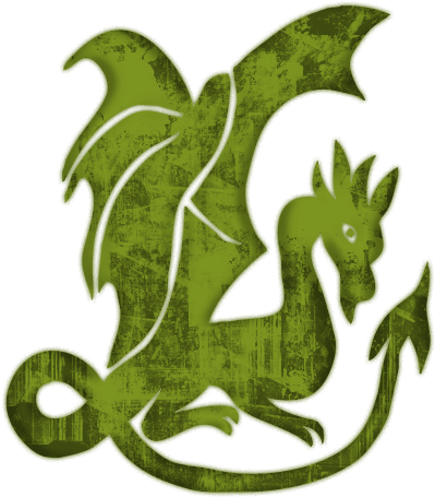 Green Dragon Clipart - Dragon Icon Black And White (512x512)