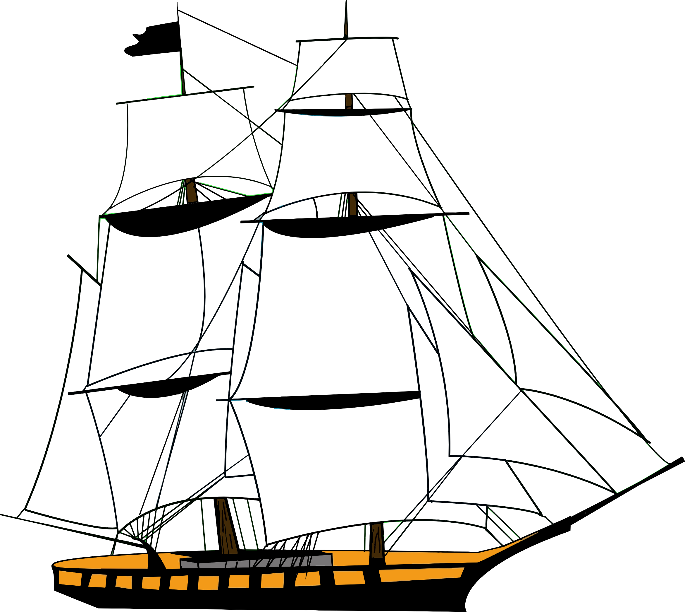 Big Image - Transparent Background Ship Clip Art (2342x2090)
