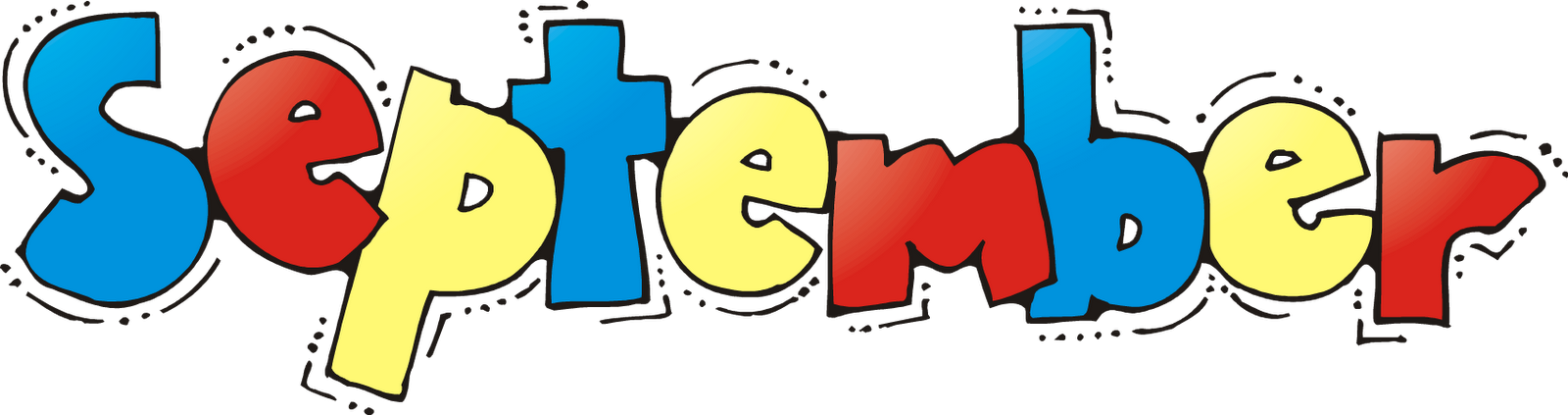 Graphics For September Newsletter Graphics - September Clipart (1600x423)