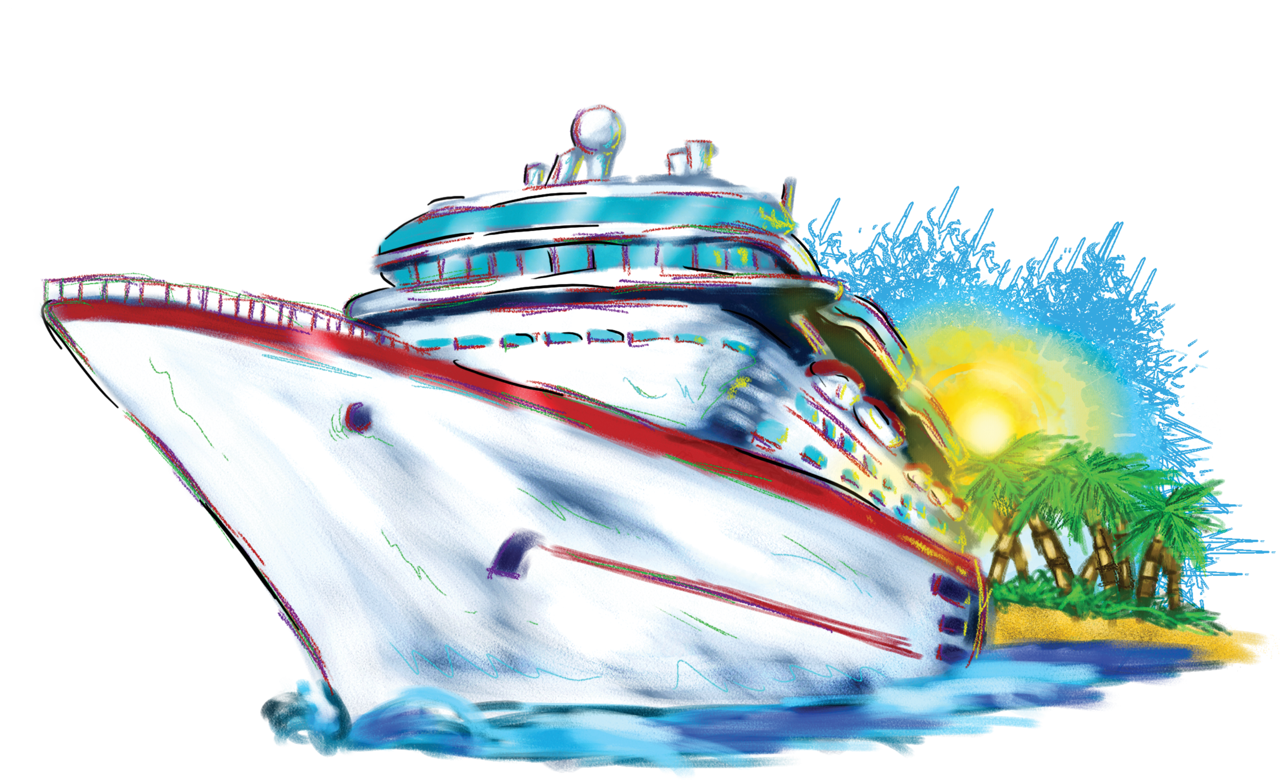 Cruise Ship Clipart - Cruise Ships Clip Art (2500x1525)