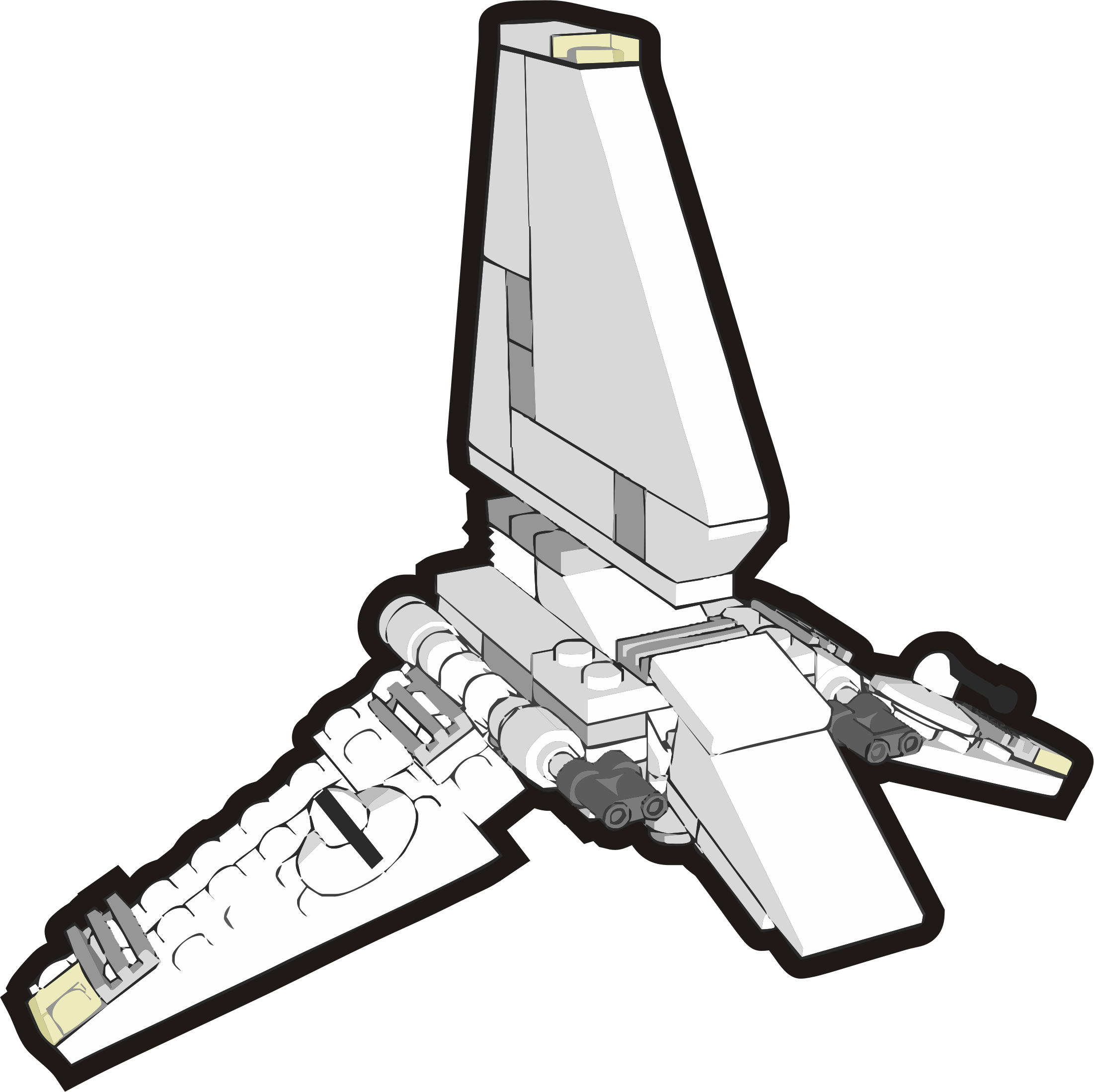 Big Image - Star Wars Spaceship Clipart (2202x2198)