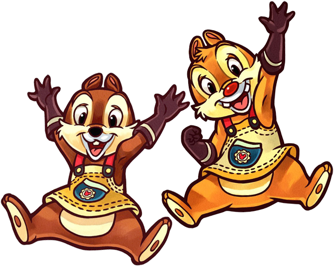 Chip And Dale Clip Art - Kingdom Hearts Re Coded (702x560)