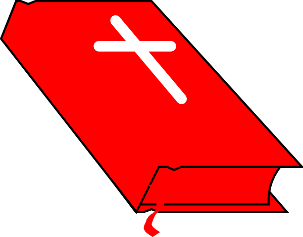 Red Bible Clip Art At Clker - Bible Clip Art (600x469)