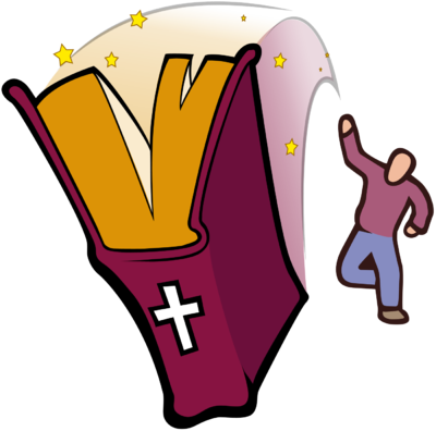 Catch The Bible - Free Christian Clip Art (400x396)