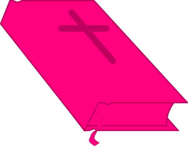 Bible Clip Art - Pink Bible Clipart Png (600x469)