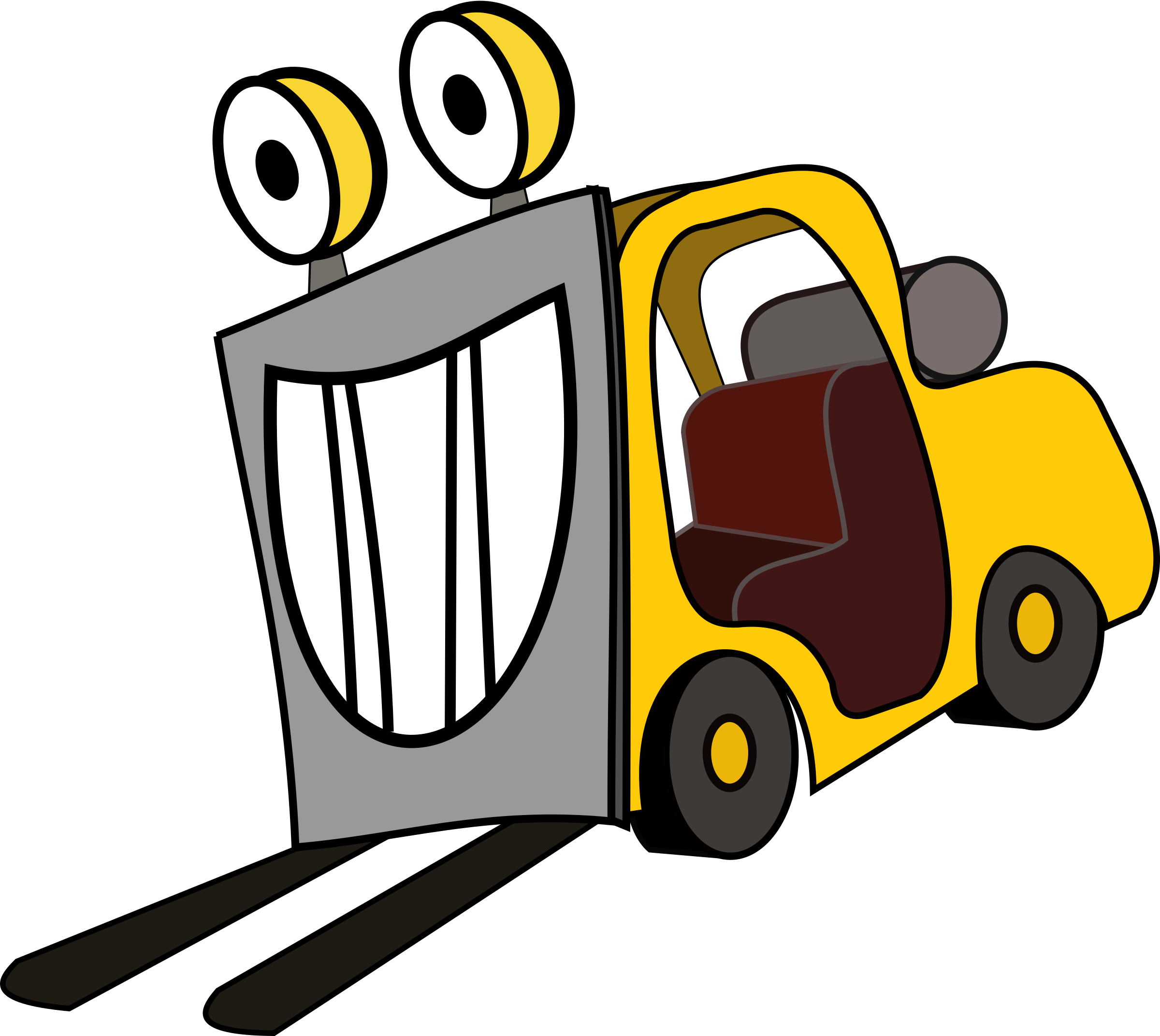 Forklift-licence - Forklift Clipart (2400x2143)