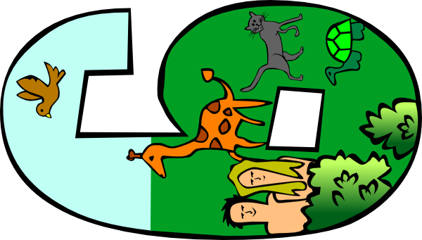 Creation Clip Art - Creation Story Day 6 (600x341)