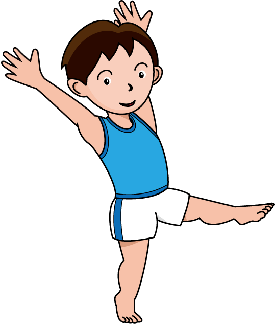 Gymnastics Clip Art - Cartoon (539x633)