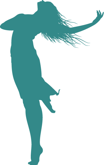 Praise Dance Silhouette Clip Art - Praise Dance Silhouette (358x566)