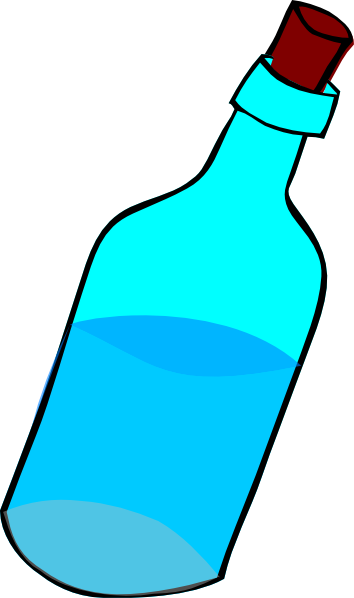 Cartoon Water Bottle Clip Art Clipart Free Clipart - Glass Bottle Cartoon Png (354x598)