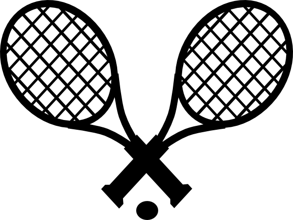 Simple Tennis Racket Drawing (600x451)