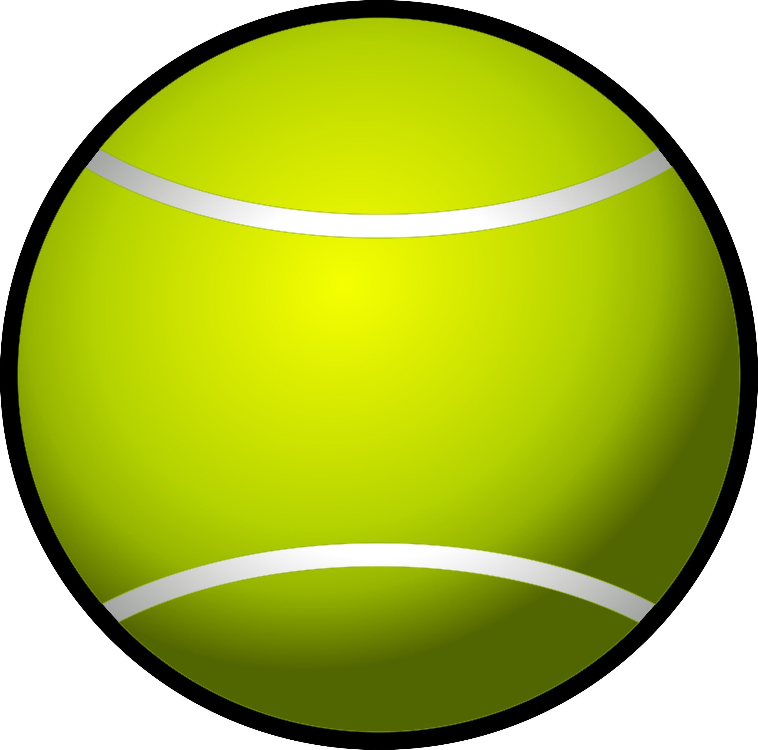 Tennis - Ball - Clipart - Tennis Ball Clipart (2424x2400)