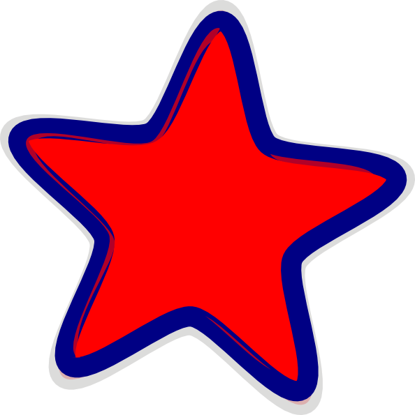 Red Star Clip Art - Red Star Clip Art (594x595)