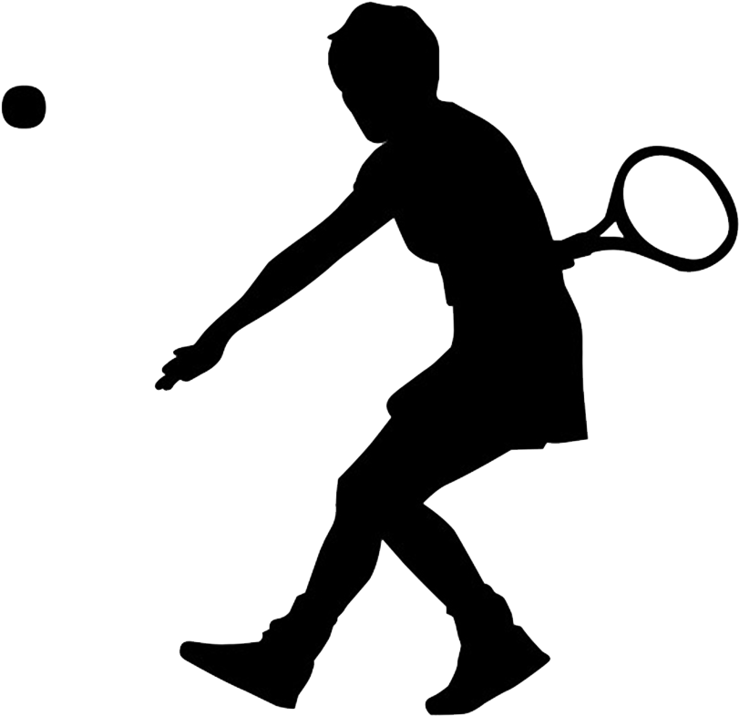 Tennis - Sports Silhouette Clip Art (810x810)