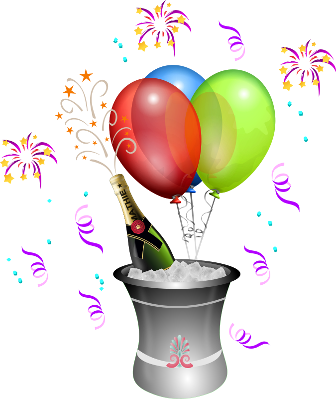 Free Champagne Showers 2 - Champagne Bottle Clip Art (675x800)