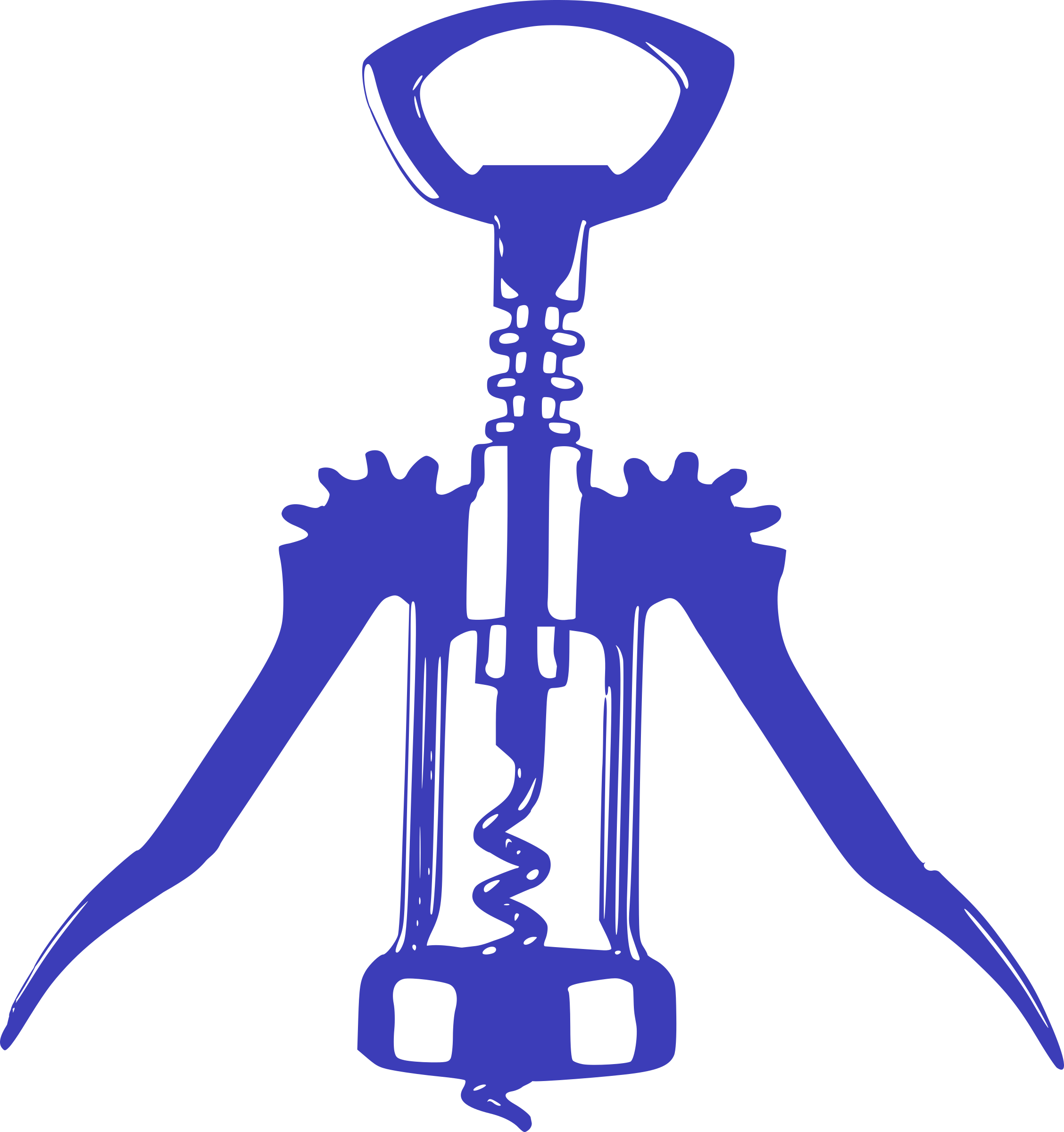 Wine Opener Clip Art - Wine Bottle Opener Svg (2256x2400)