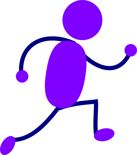 Running Clip Art - Stick Figurerunning (528x595)
