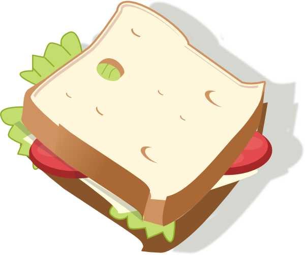 Marvellous Design Clipart Bread Pic Clip Art At Clker - Sandwich Clip Art (600x503)