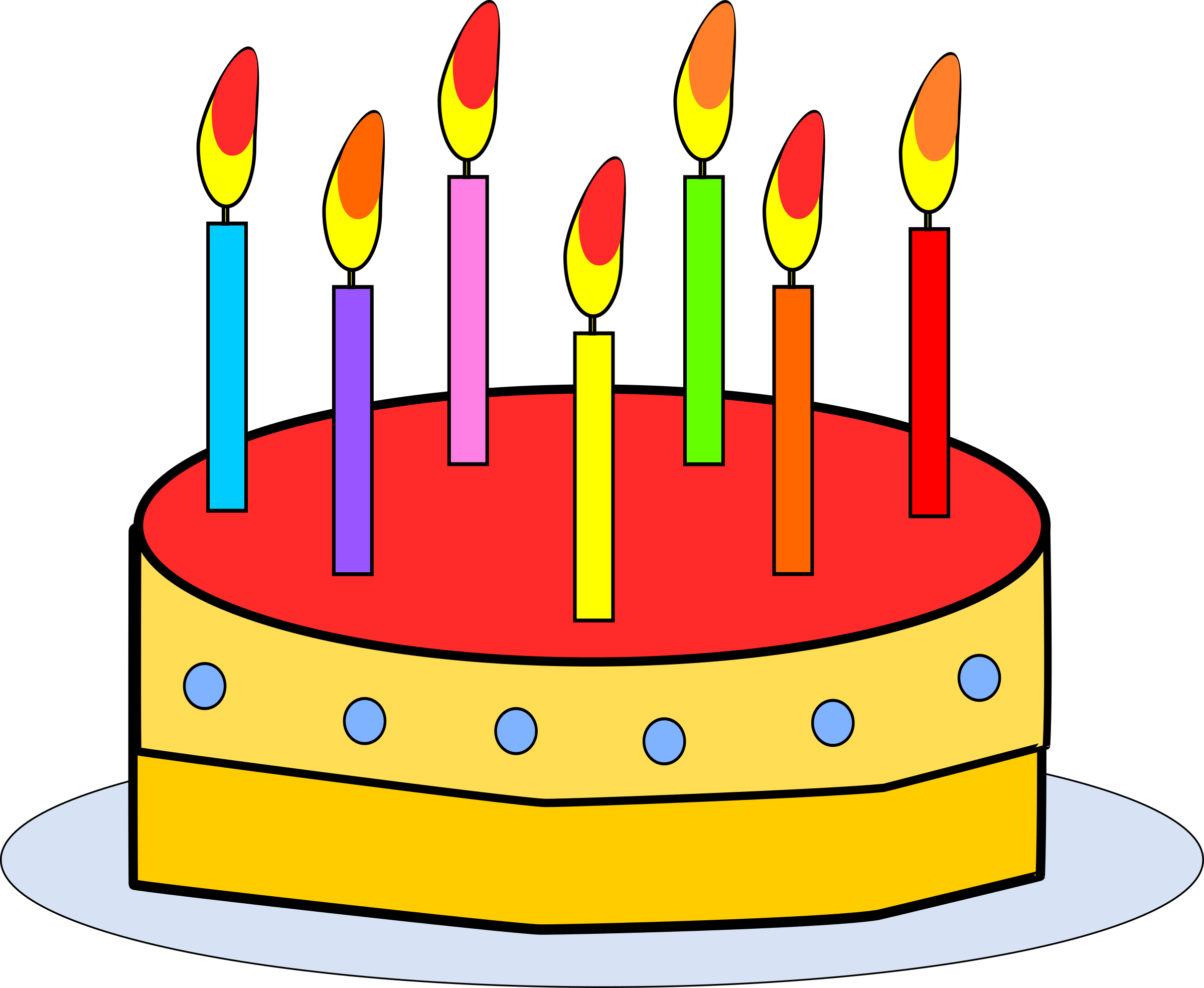 Cake Decorating Cliparts - Birthday Cake Clip Art (2400x1970)