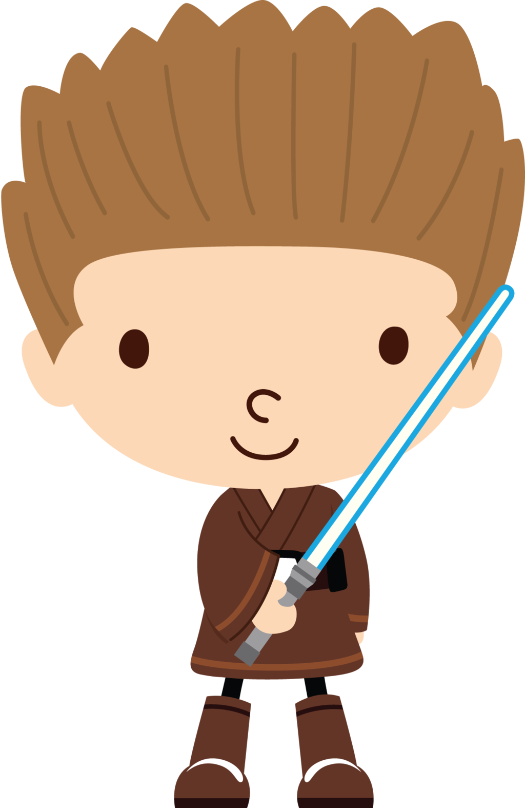 Star Wars Anakin Clipart Clip Art Library - Star Wars Jedi Clipart (1024x1574)