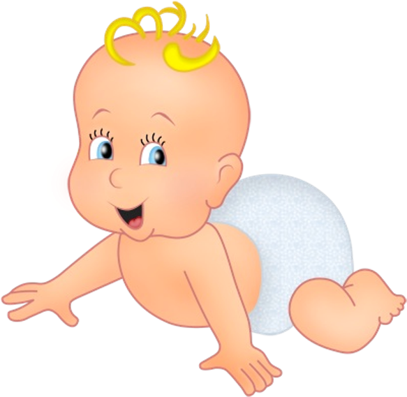 Cute Cartoon Baby Boy Clipart - Cute Animated Baby Boy (600x600)