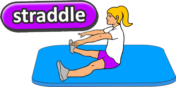 Straddle Gymnastics Pe Sport Lesson Teach How To Gym - Gymnastics (734x363)