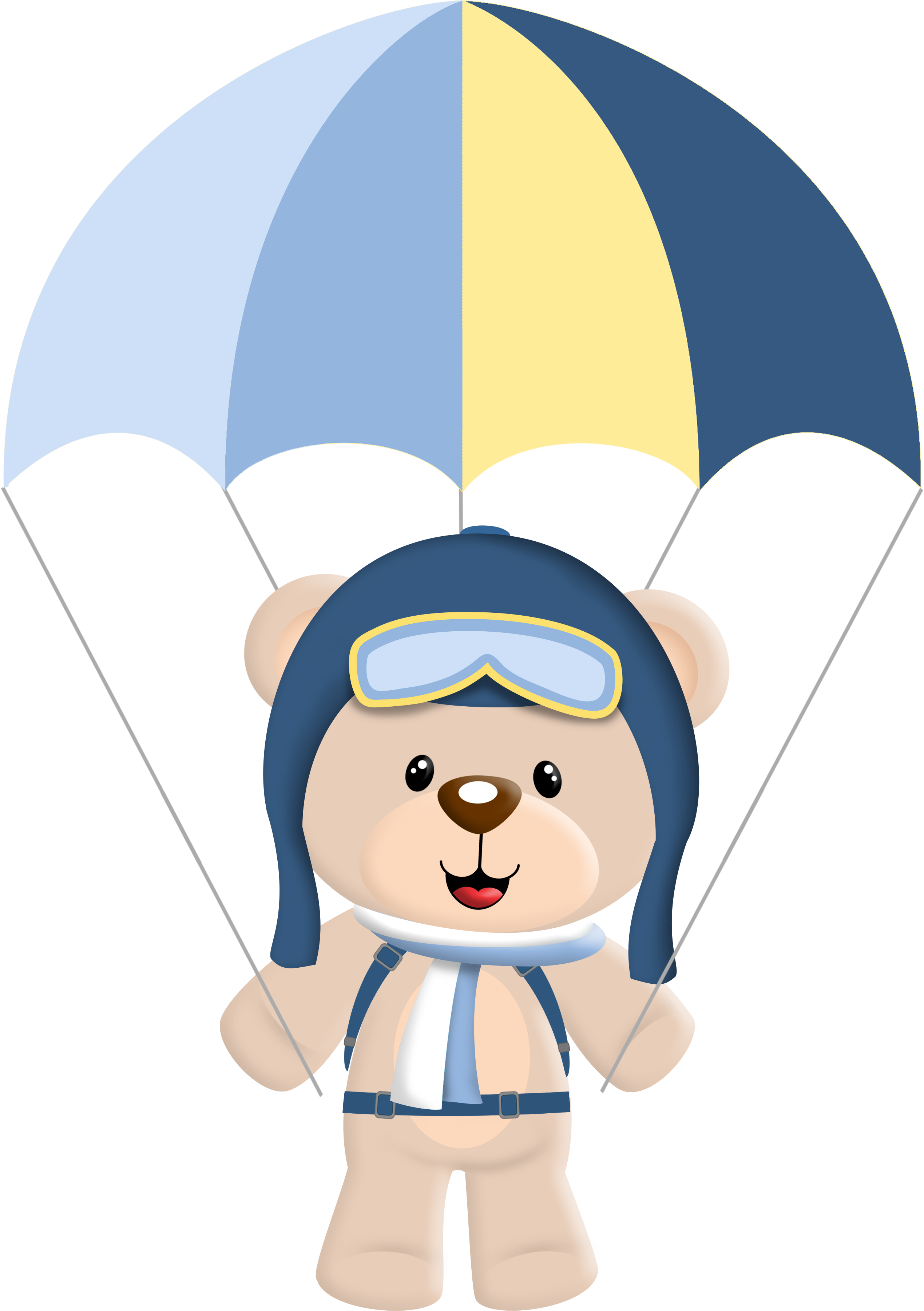 Baby Boy Scrapbook - Ursinho Aviador Png (2548x3636)