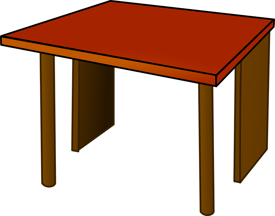 First Class Clipart Table Top Wood Clip Art At Clker Red Desk Clipart
