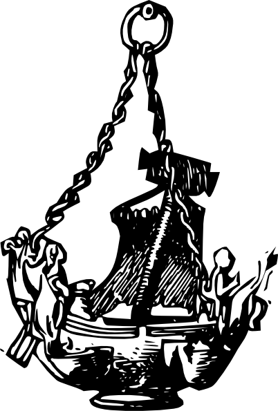 Free Vector Hanging Antique Oild Lamp Clip Art - Best Gift - Antique Hanging Oil Lamp Hoodie/t-shirt/mug (402x595)