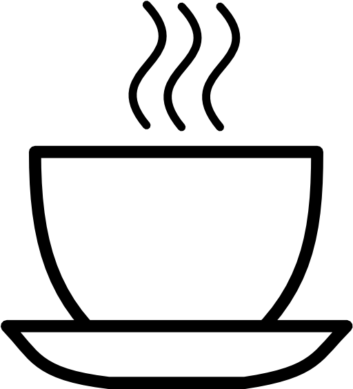 Black And White Coffee Clip Art - Black N White Coffee (600x564)