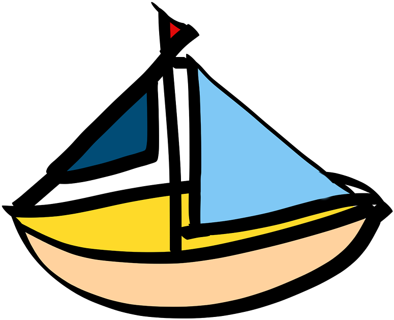 Boat, Sailing Boat, Cartoon, Ship, Boot - Clip Art (1280x960)