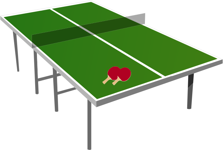 Table Tennis Table Clipart (754x507)