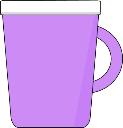 Purple Coffee Mug - Big Mug Clipart (400x417)